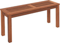 Tangkula Patio Wood Bench for 2, Stylish Loveseat for Outdoors