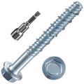 3/8 in x 6 in Zinc Plated Large Diameter Concrete Screw - Secure