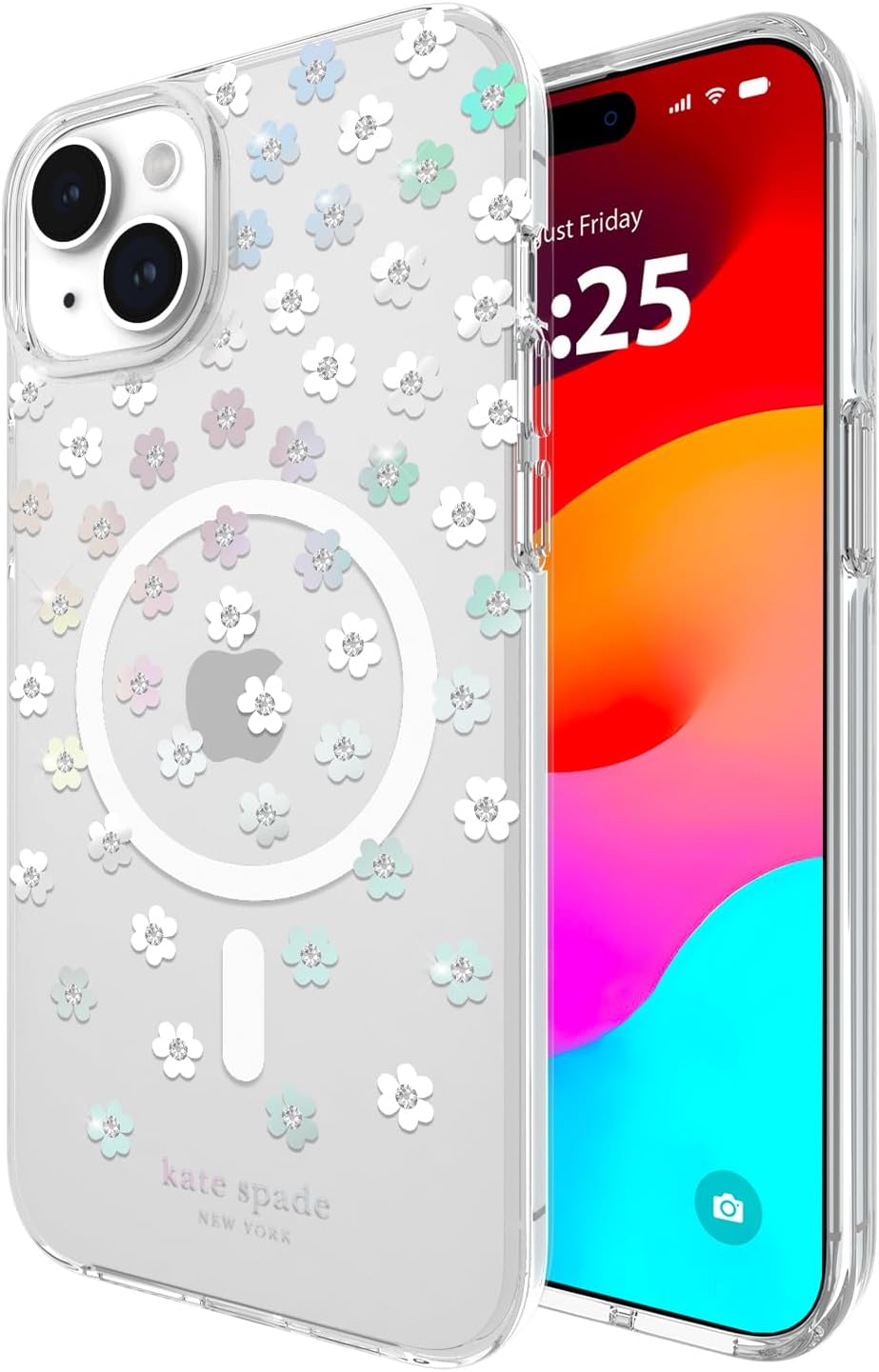 iPhone 15 Plus Case with Scattered Flowers Design for Style