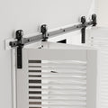 6FT Bi-Folding Barn Door Hardware Sliding Track Kit for 4 Doors