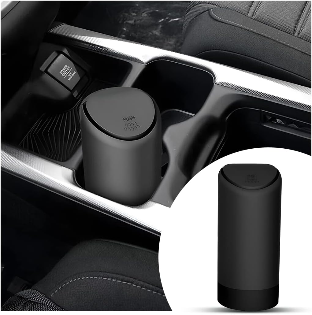 BELOMI Mini Silicone Car Trash Can - Leakproof & Portable