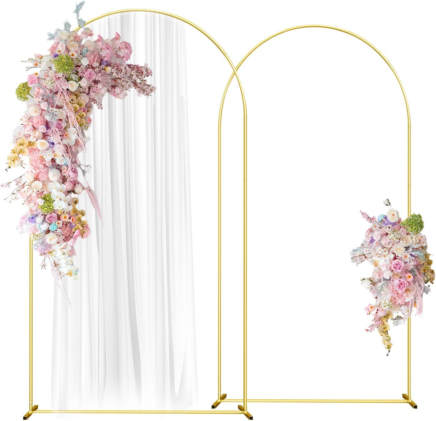 Wedding Arch Backdrop Stand Set of 2 for Stunning Events