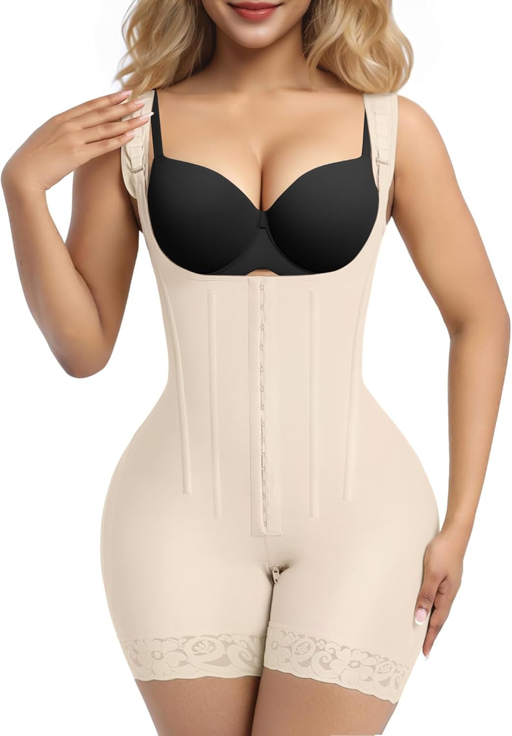 SHAPERX Women's Fajas Colombianas Tummy Control Shapewear