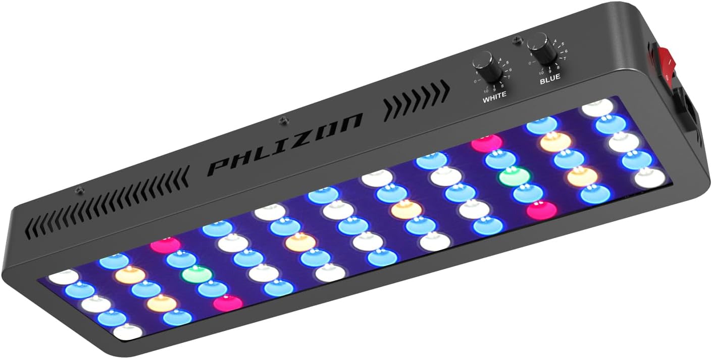 Phlizon 165W Dimmable Full Spectrum LED Light for Aquariums