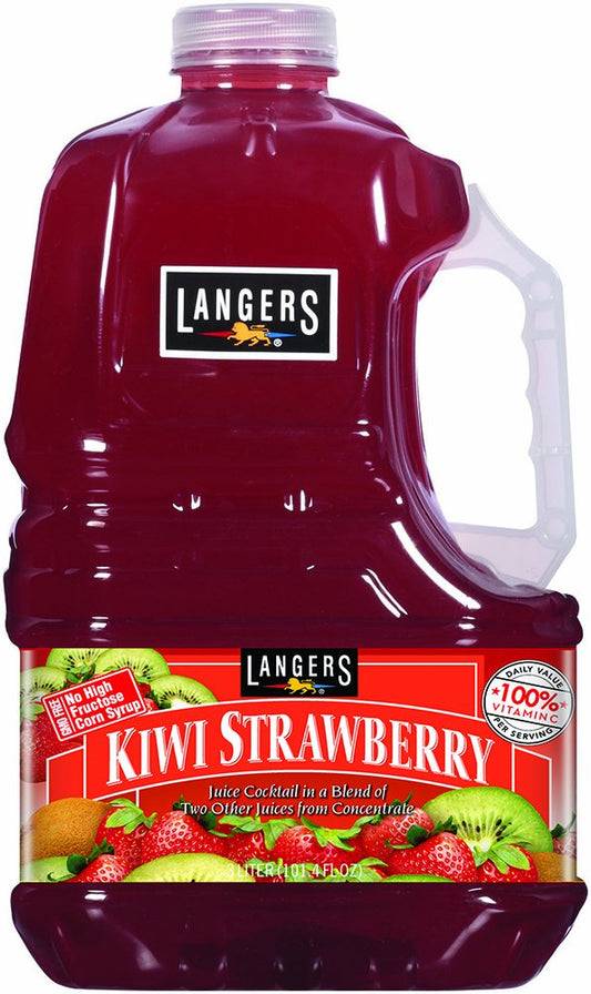 Langers Kiwi Strawberry Juice Cocktail - Nutritious and Delicious