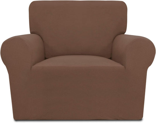 PureFit Stretch Chair Sofa Slipcover for Kids, Brown Color