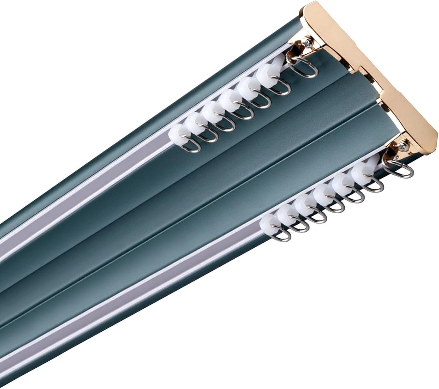Silent Double Aluminum Curtain Track - Easy Install, Smooth Glide