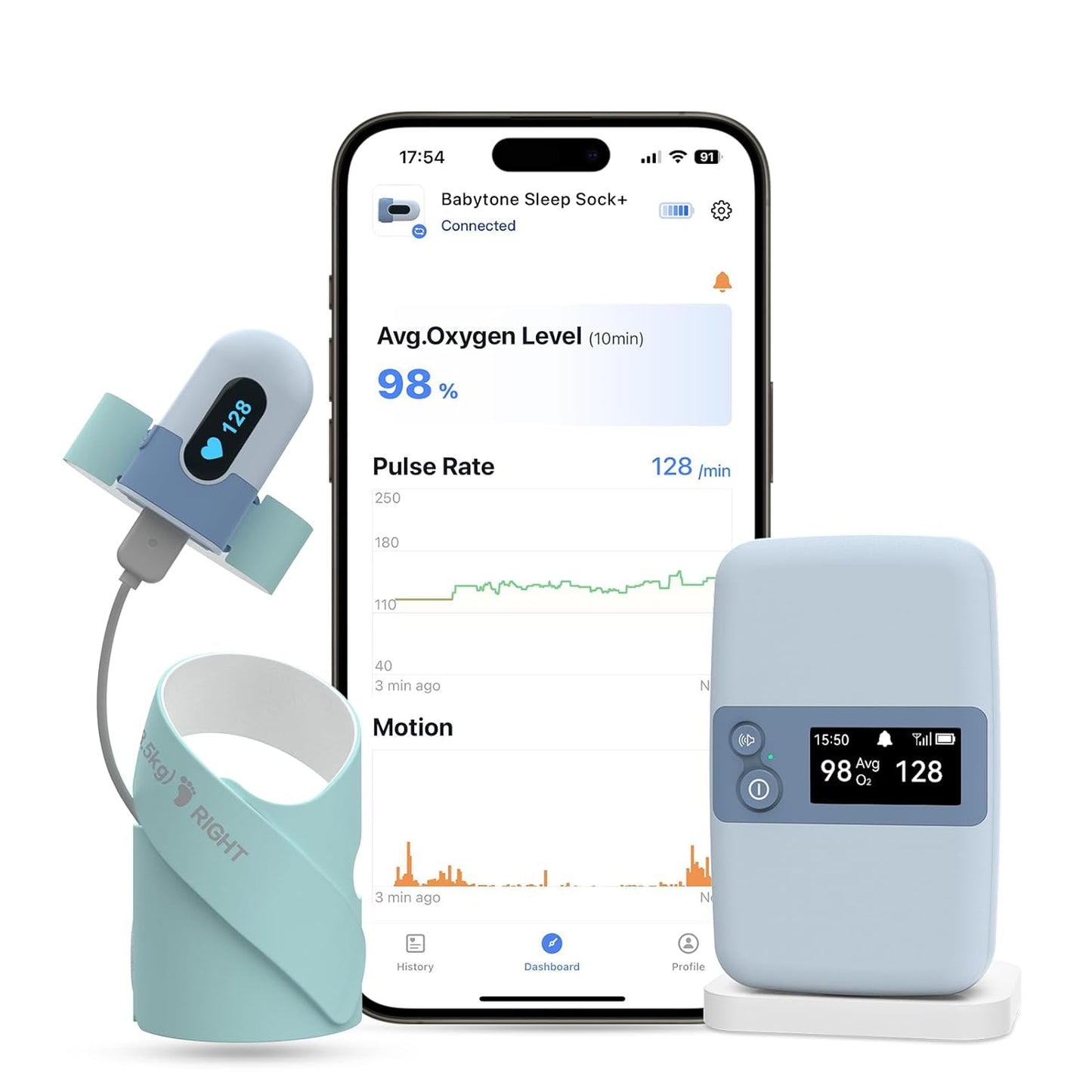 Babytone Smart Sleep Monitor - Track Baby's Vital Signs