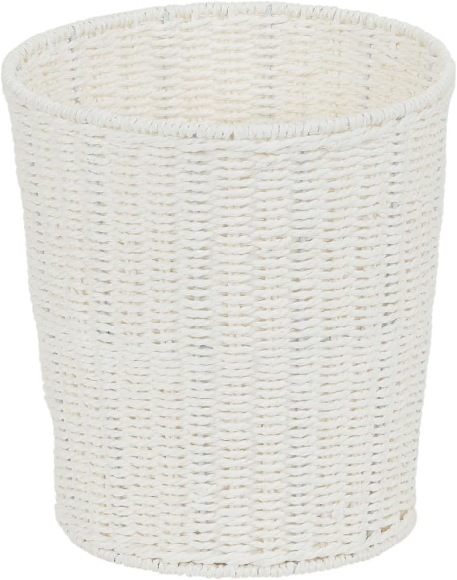Household Essentials White Paper Rope Waste Basket for Any Space