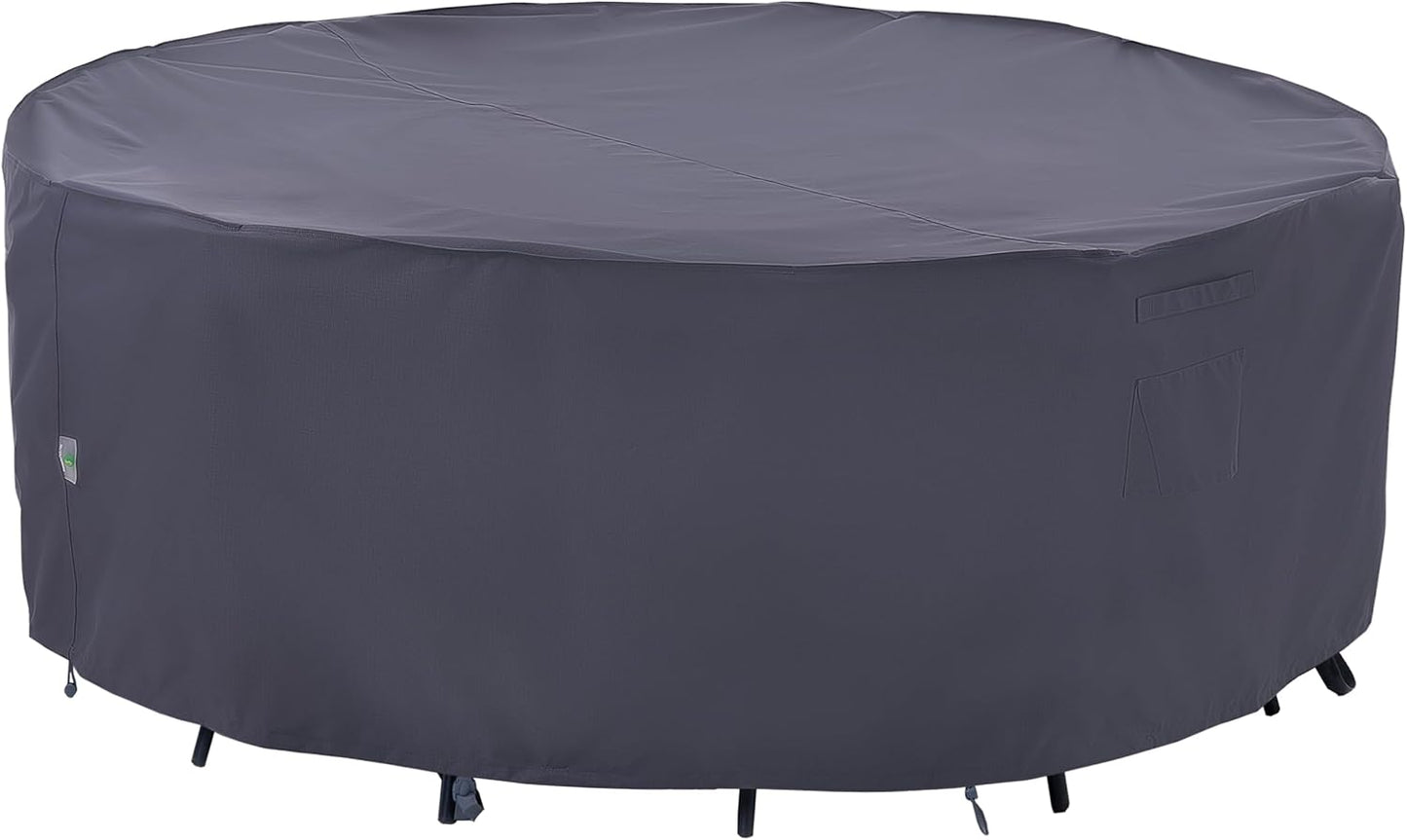 F&J Outdoors Waterproof Patio Furniture Covers for Round Tables