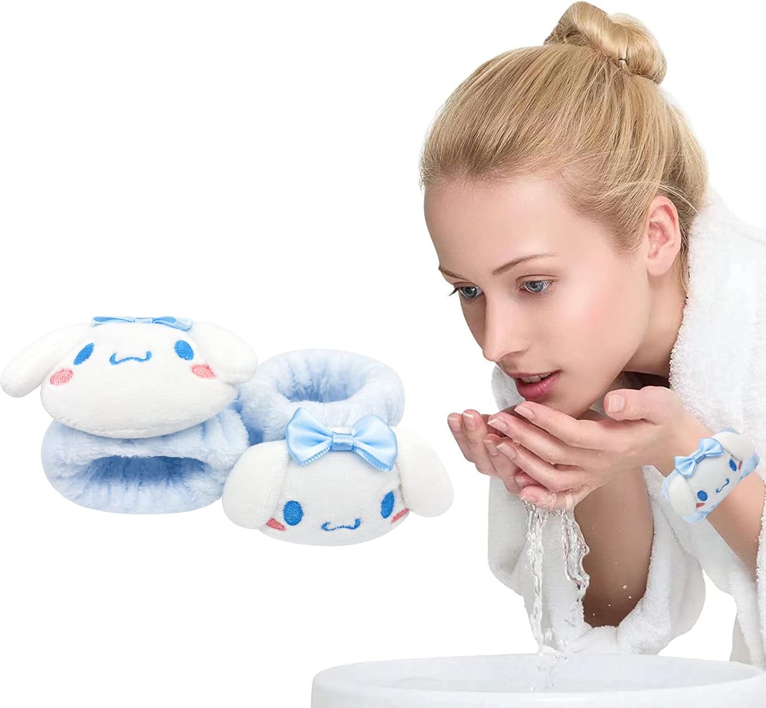Kugiter Cute Cartoon Wrist Towels: Prevent Spills!
