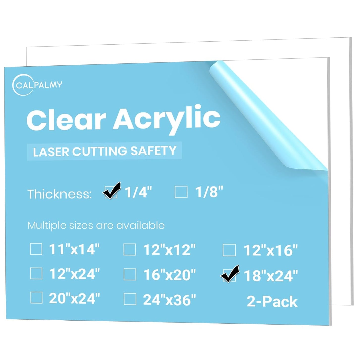 18x24 Inch Clear Acrylic Sheet for Laser Cutting and Crafts