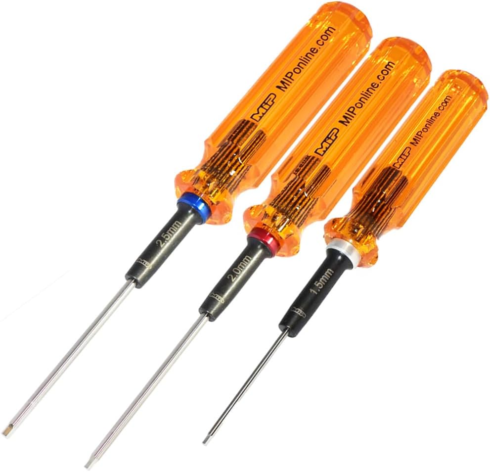 MIP 9602 3-Piece RC Hex Screwdriver Set for Precision Tasks