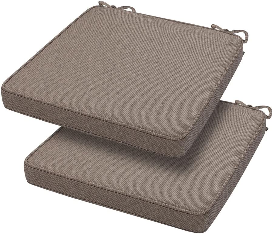 Magpie Fabrics Square Corner Seat Cushion Set for Indoor Outdoor Use
