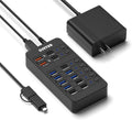 14-in-1 Powered USB Hub with Individual Switches for All Devices