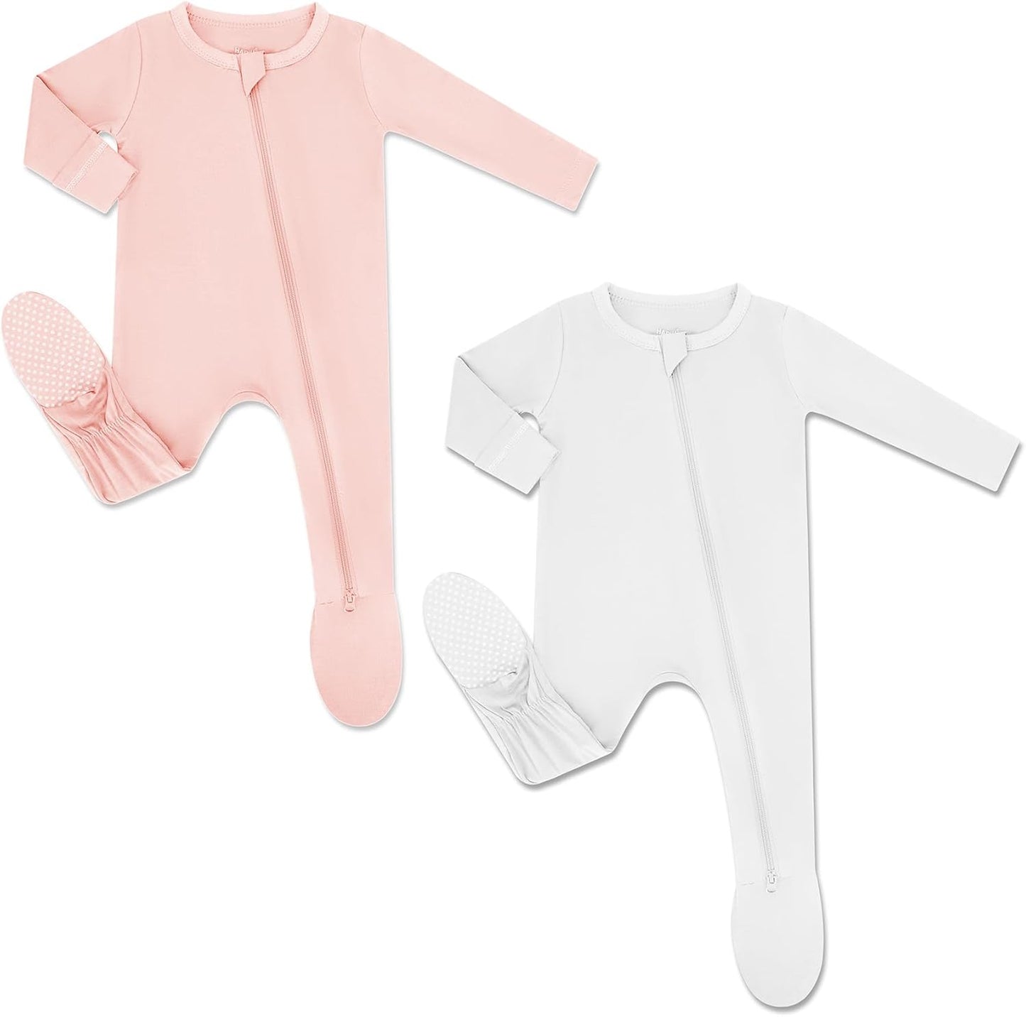 HAPIU Rayon from Bamboo Baby Footed Pajamas for Comfort