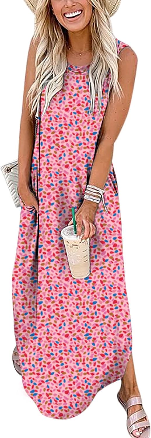 ANRABESS Women Summer Maxi Dress for Beach and Vacation Fun