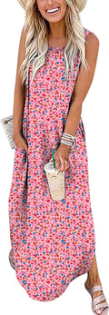 Women Summer Maxi Dress Beach Sundress Sleeveless Loose - Easy Travel