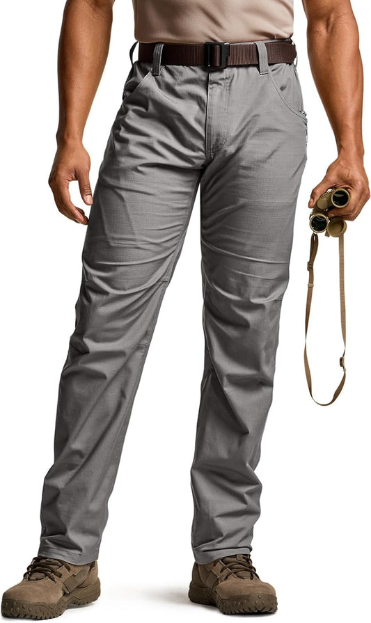 CQR Men's Utility Flex Cargo Pants for Tactical Comfort