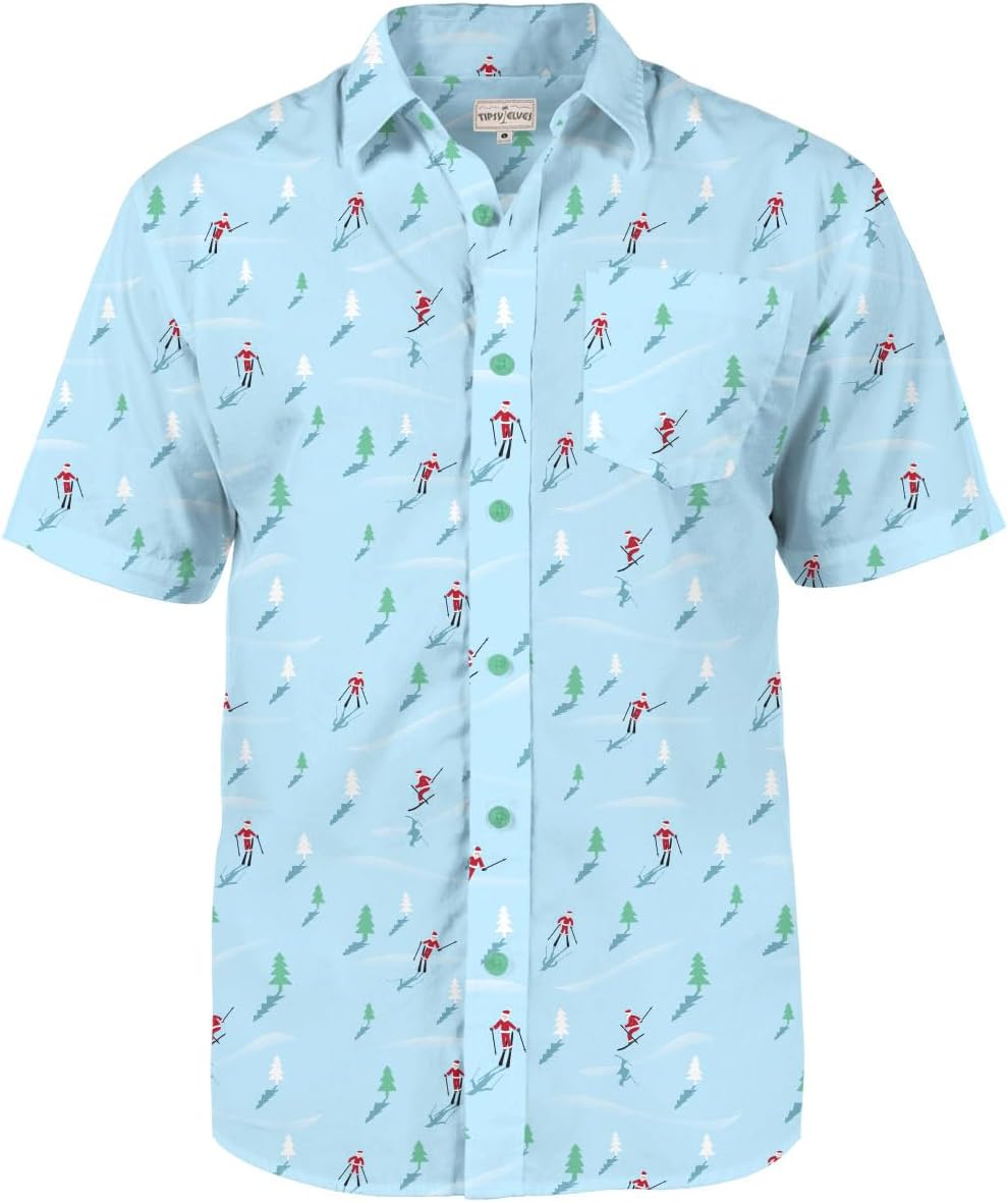 Funny Christmas & Hanukkah Hawaiian Shirts for Men - Tipsy Elves