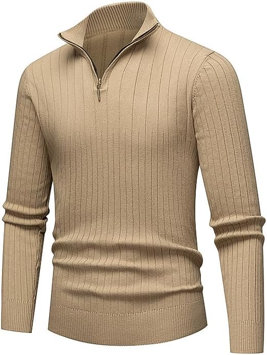 Kenhansion Men's Stylish Striped Sweater