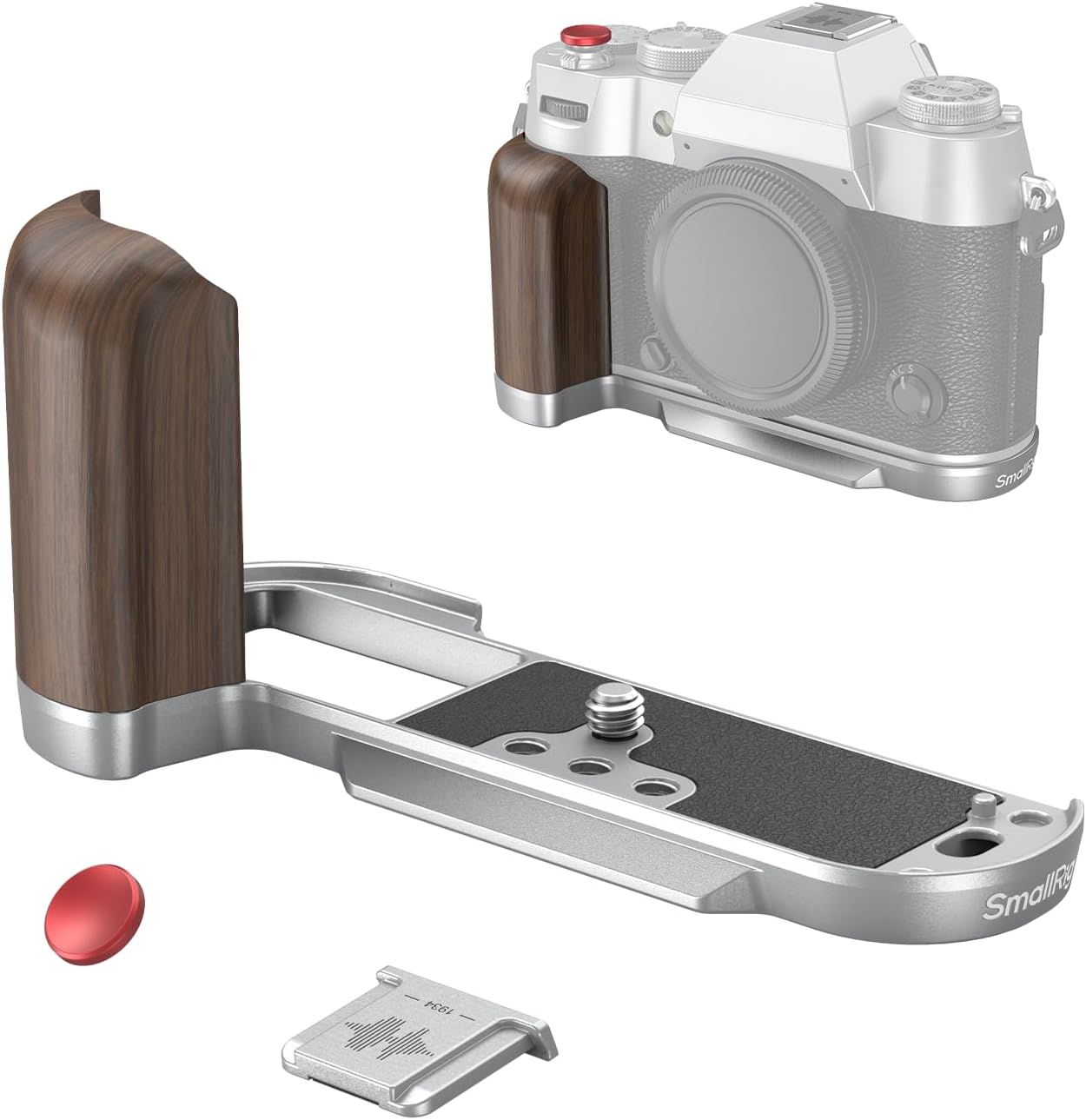 SMALLRIG X-T50 Handgrip: Ergonomic Wooden L-Shape Grip