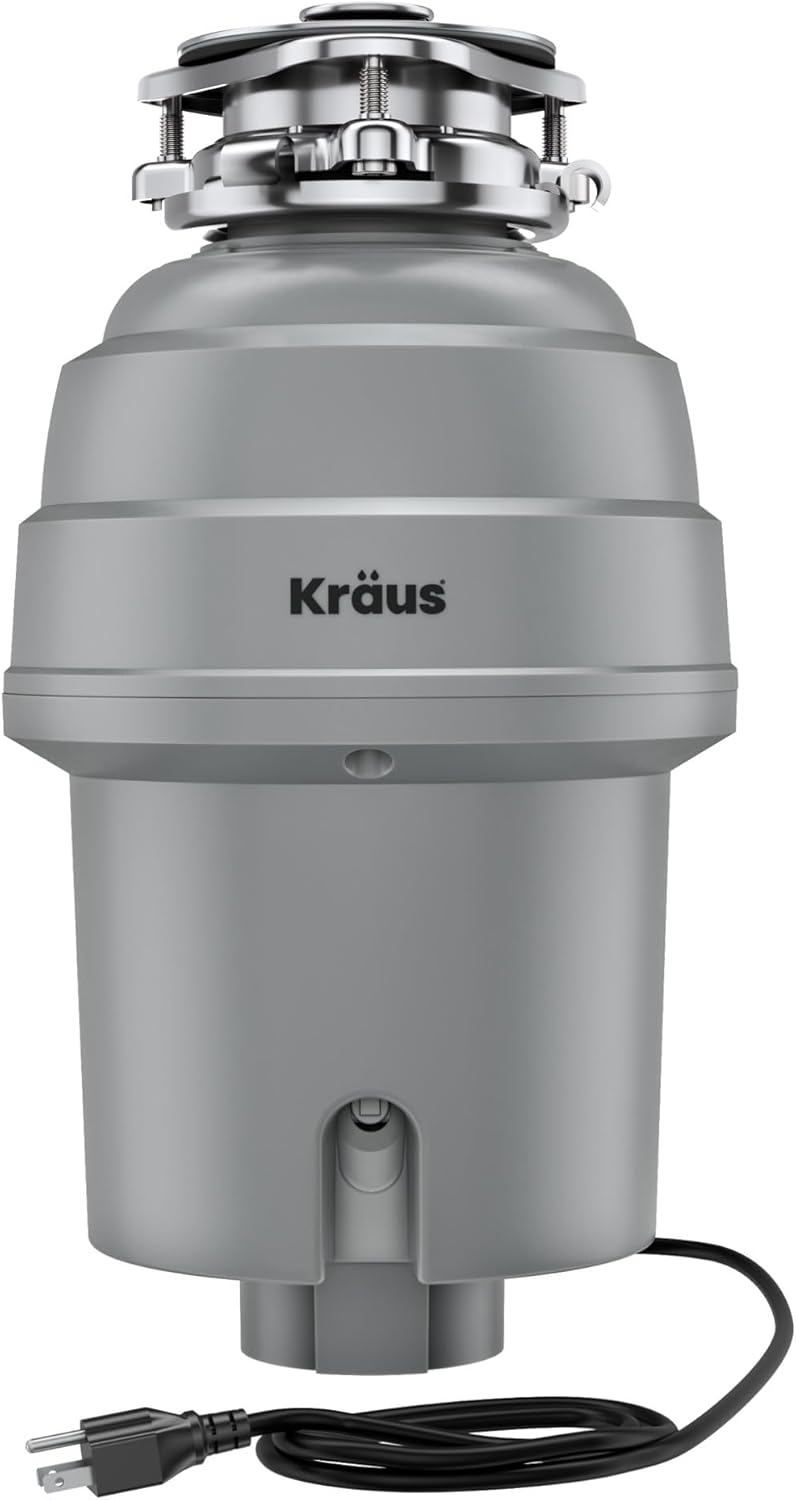 KRAUS WasteGuard High-Speed 3/4 HP Ultra-Quiet Garbage Disposal