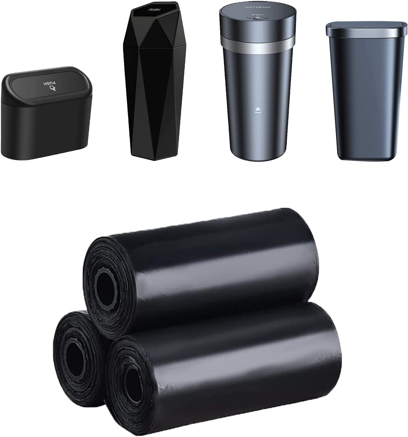 Travel-Ready Mini Car Trash Bags - Tear-Resistant Design
