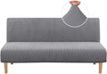 Stretch Jacquard Futon Cover Slipcover - Elastic Small Checks Fit