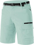 Men's Quick Dry Cargo Hiking Shorts - Partial Elastic Waist Comfort