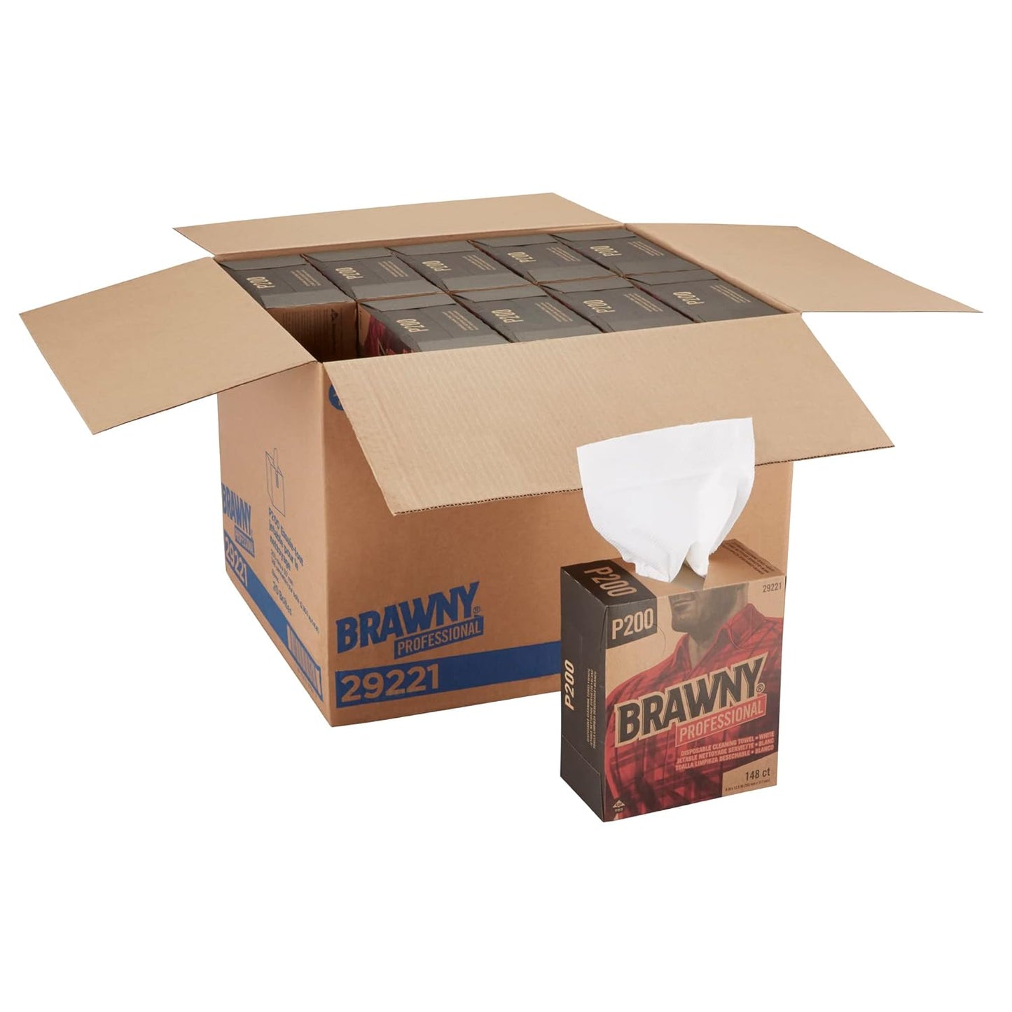 Brawny Professional P200 Disposable Cleaning Towels for Efficient Use