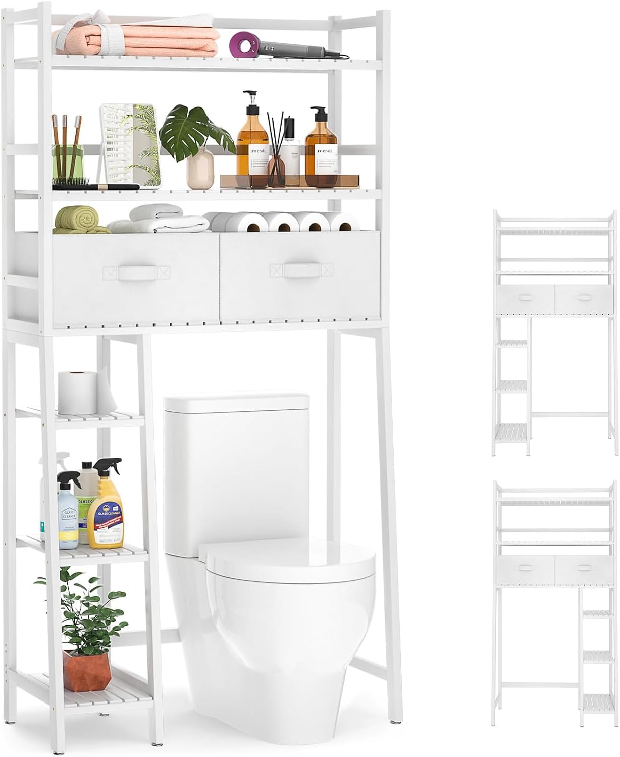 Homykic Over The Toilet Storage Shelf: Space Saver & Organizer