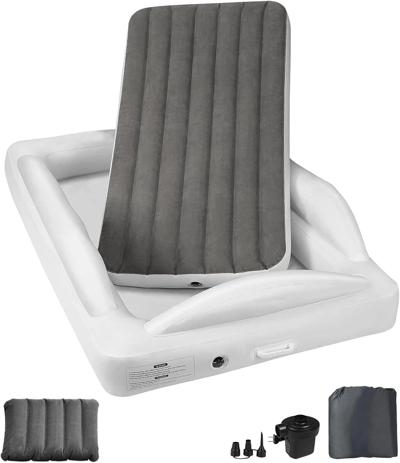 Inflatable Toddler Bed with Electric Pump for Safe Sleep
