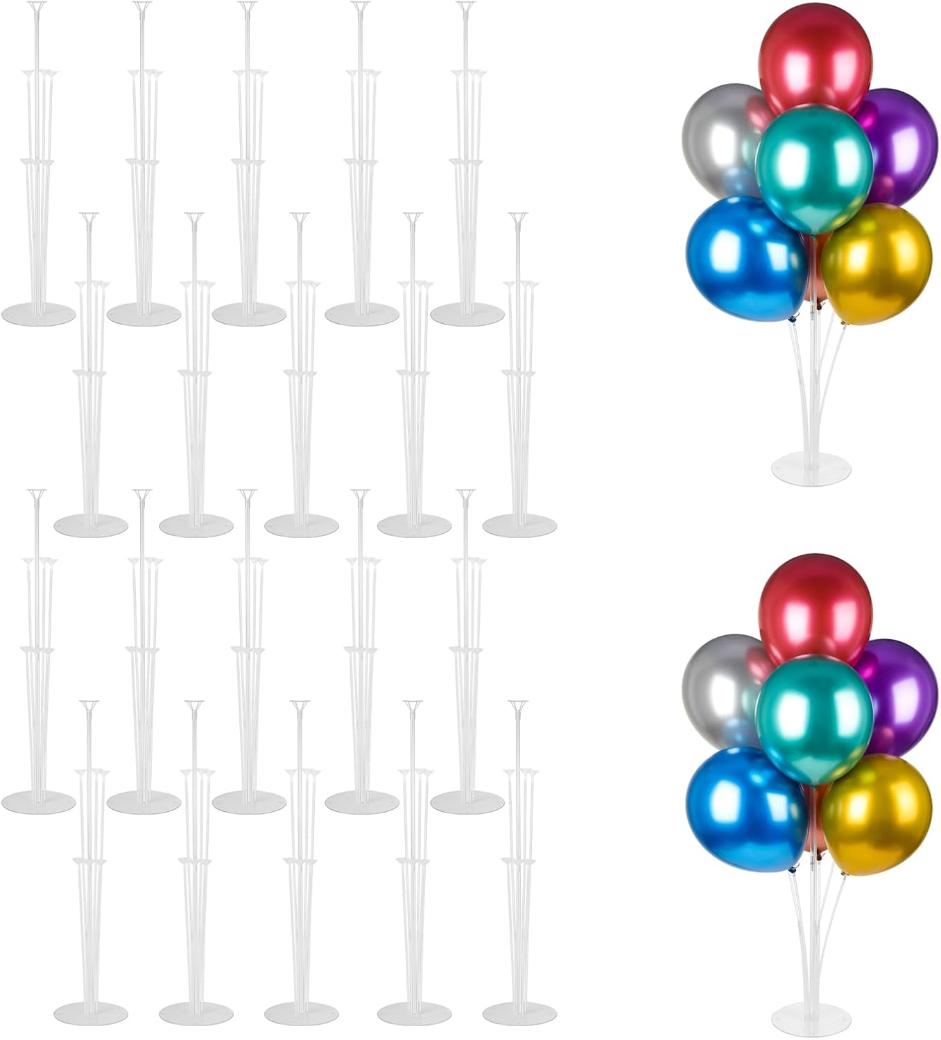 20 Sets Balloon Stand Kits for Graduation and Birthday Parties