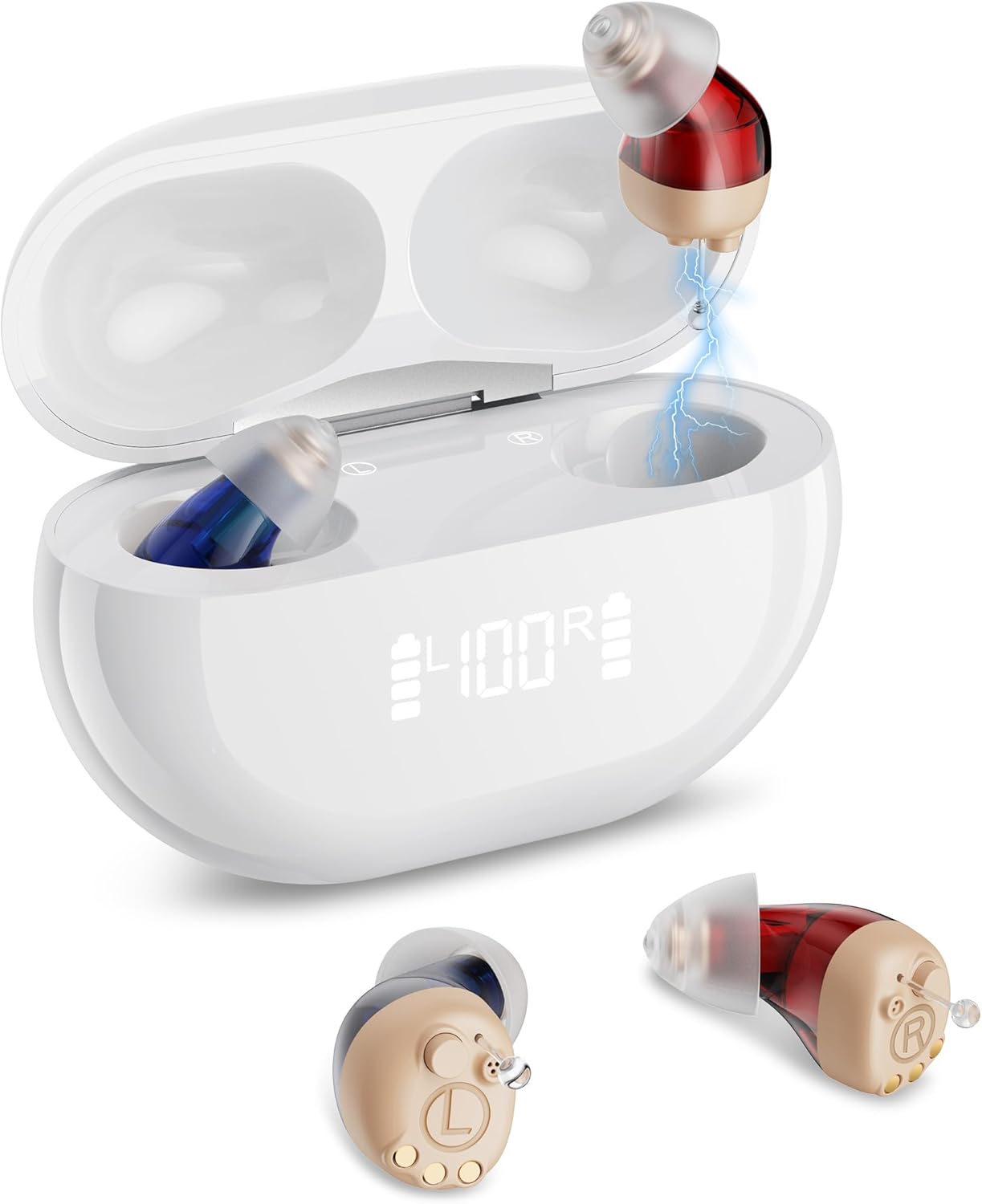 Invisible Rechargeable Digital Hearing Aids with 16-Channel Sound