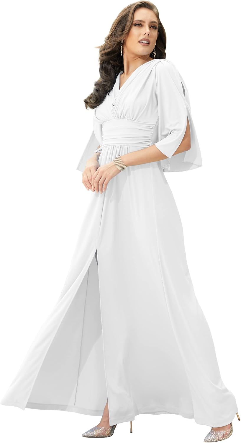 KOH KOH Womens Long Bridesmaid Maxi Dress for Special Occasions