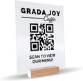 Custom Acrylic Business Decoration Sign - Personalized QR Display