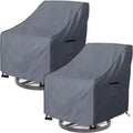 Outdoor Swivel Chair Cover 2 Pack - Heavy Duty 100% Waterproof