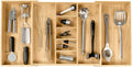 Expandable Bamboo Drawer Organizer 19 to 33 in - Natural Bamboo