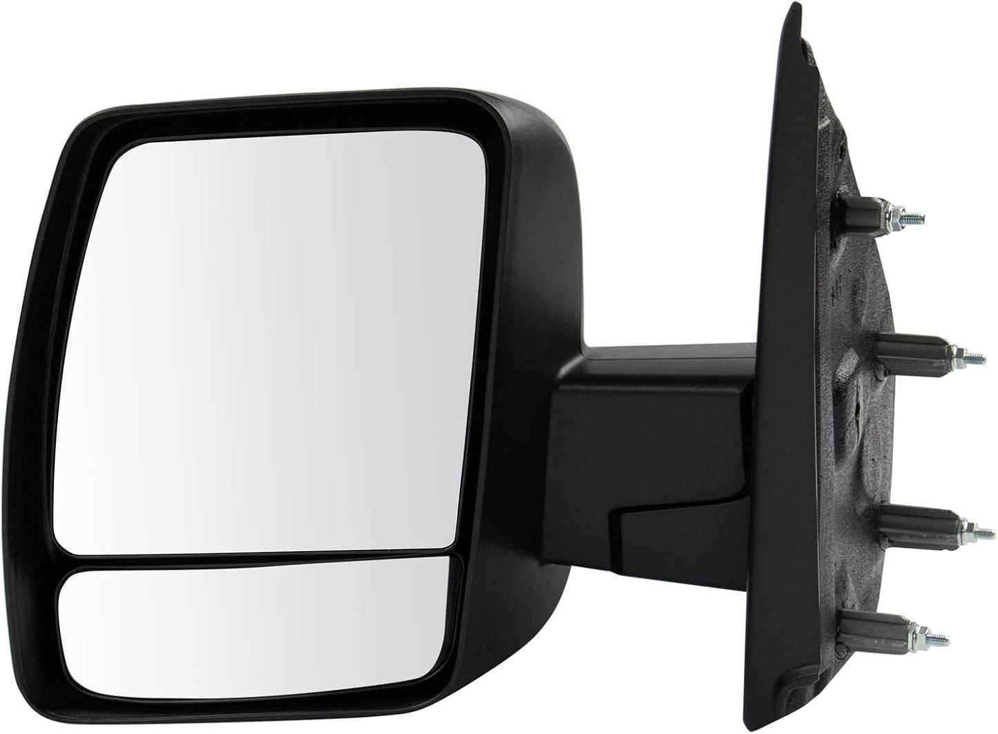 TRQ Left Driver Side Manual Textured Black Mirror for NV1500
