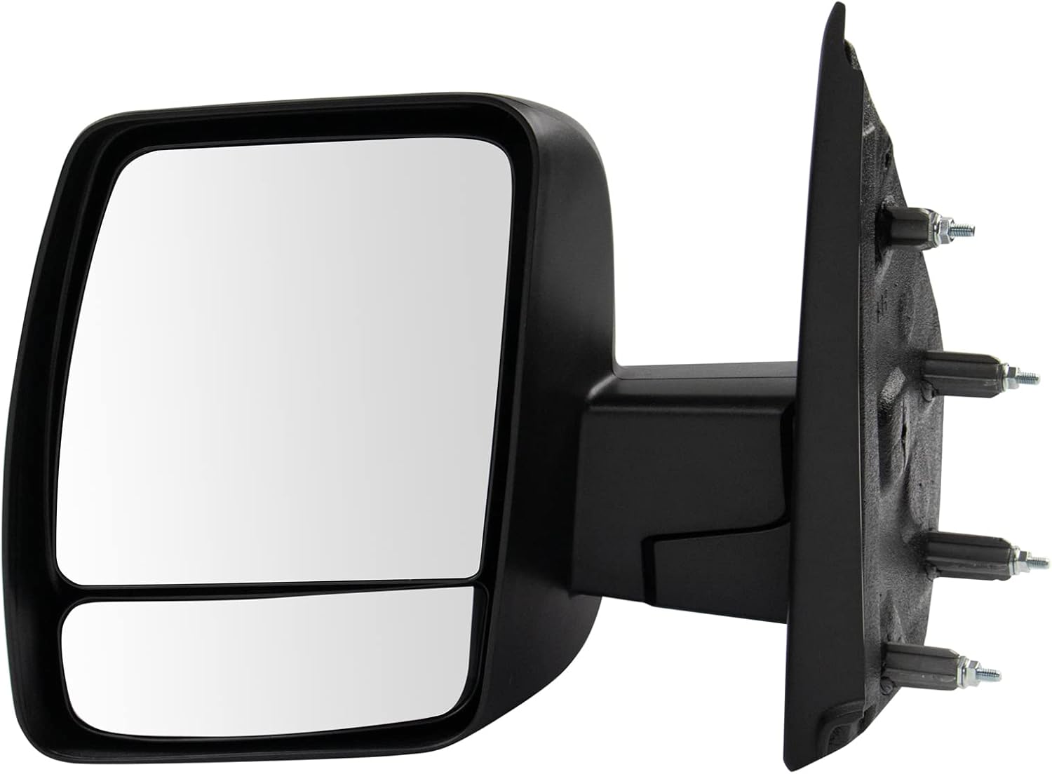TRQ Left Driver Side Manual Textured Black Mirror for NV1500