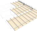 Retractable Pergola Shade Cover 7 ft x 23 ft - Waterproof Canopy