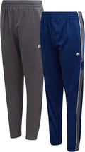Boys Sweatpants 2 Pack Stretch Tricot Joggers - Adjustable Waist