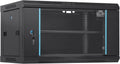 6U Wall Mount Network Server Cabinet, 15.5in Deep - Space Saving Rack