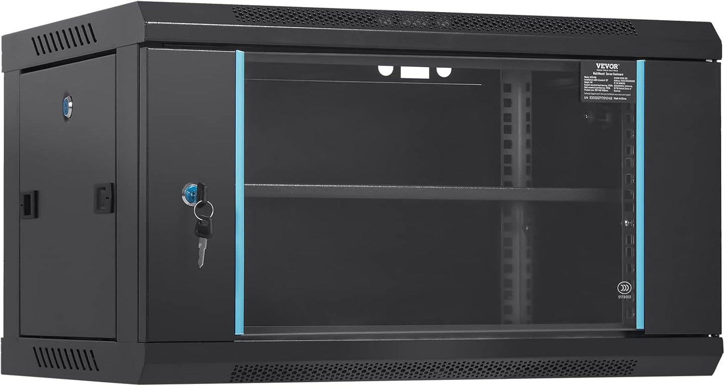 VEVOR 6U Wall Mount Network Server Cabinet for IT Equipment
