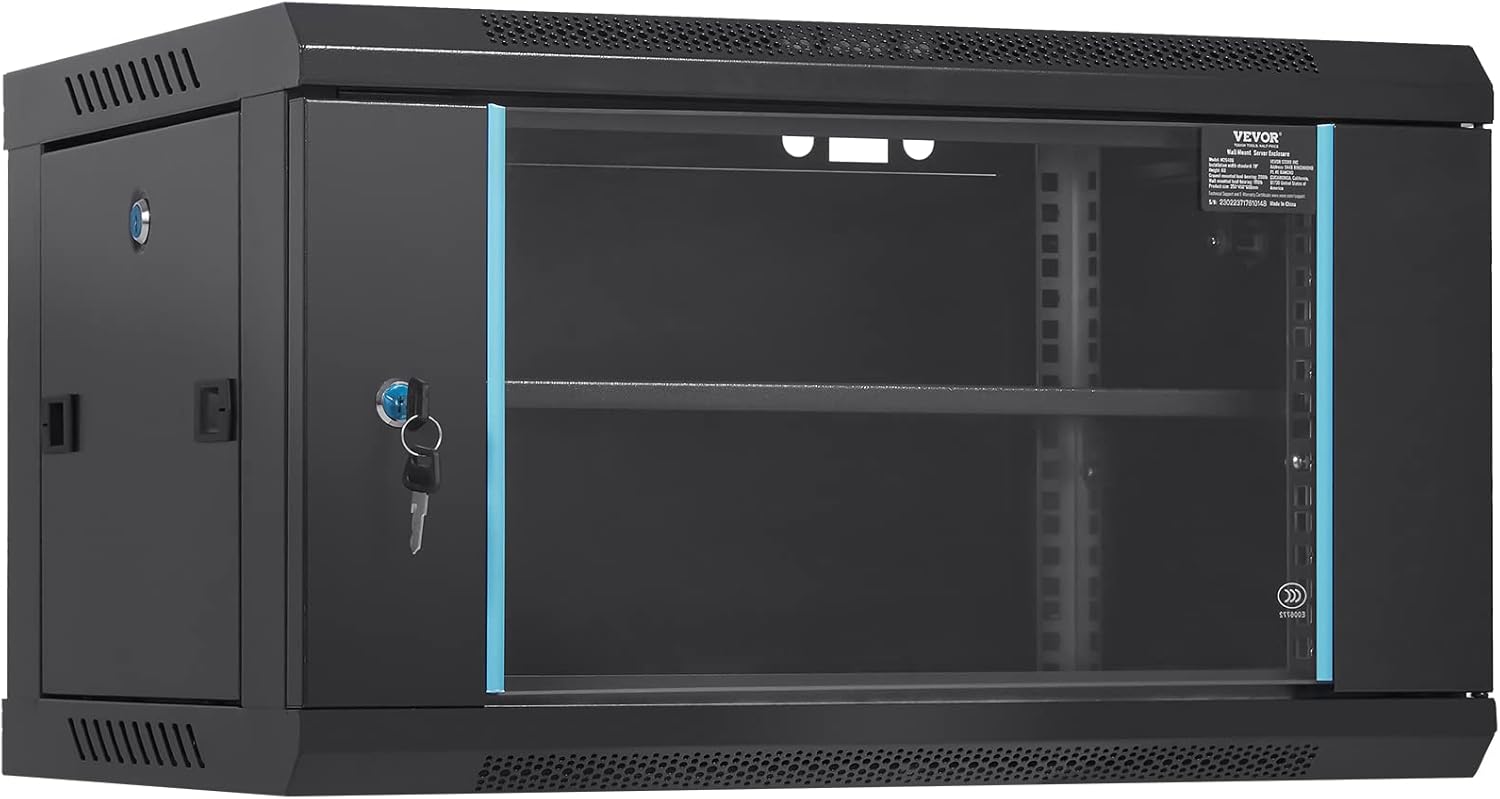 VEVOR 6U Wall Mount Network Server Cabinet for IT Equipment