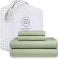 100% Cotton King Sheets Set in Sage Green - Soft 4 Pc King Bedding