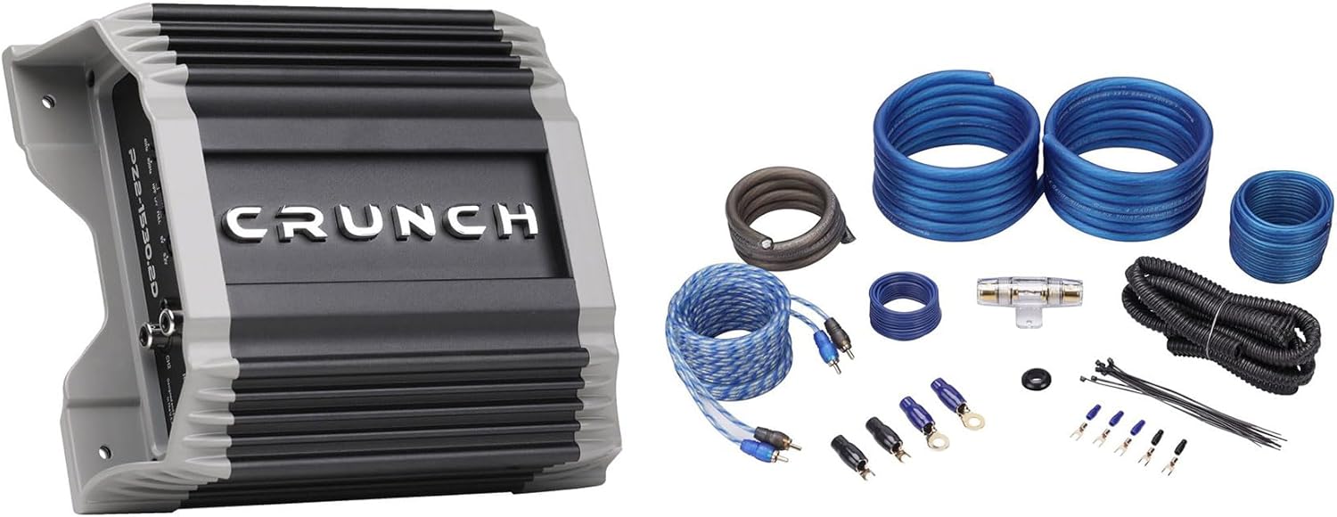 1500W Car Amp + Wiring Kit Bundle