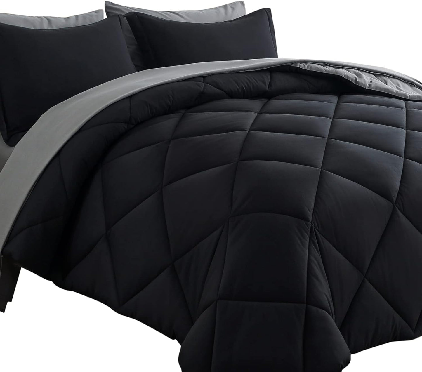 Cosybay Bed in a Bag Queen Reversible Comforter Set 7pcs