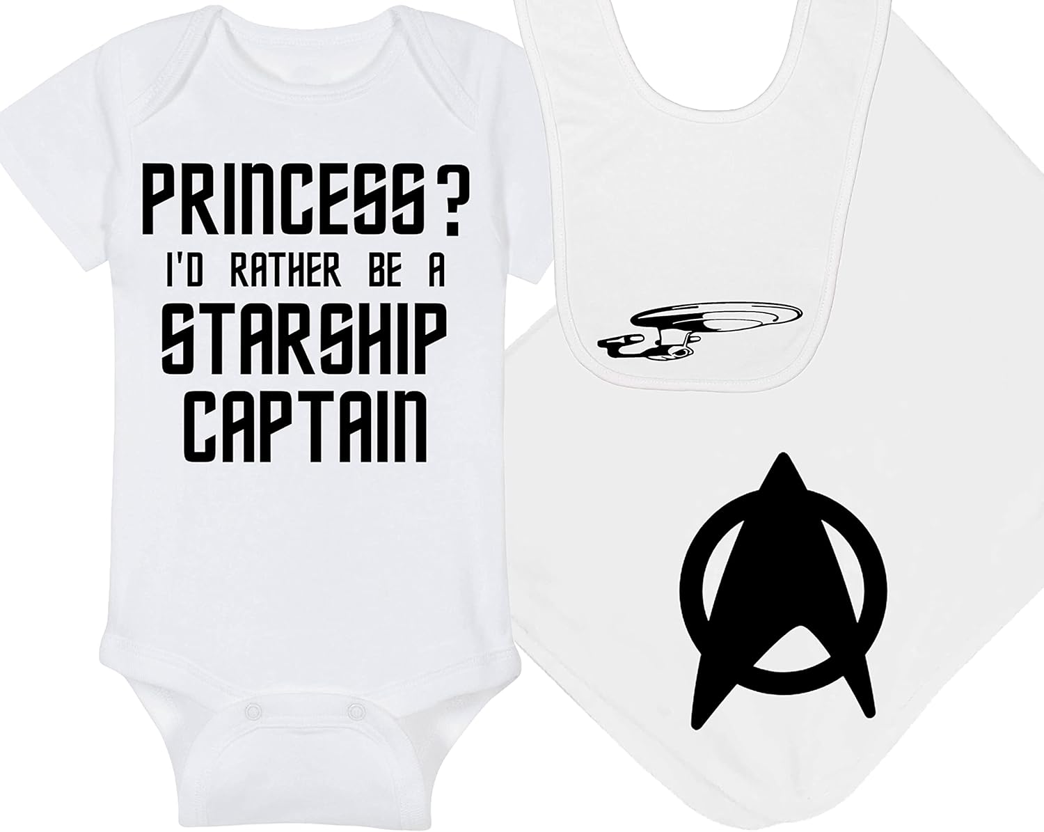 Princess? I'd Rather Be A Starship Captain Baby Gift Set